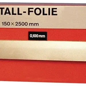 Metallfolie D.0,500mm MS MS63 L.2500mm B.150mm RECORD Expressversand