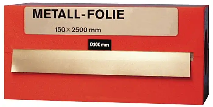 Bestpreis Metallfolie D.0,075mm MS MS63 L.2500mm B.150mm RECORD