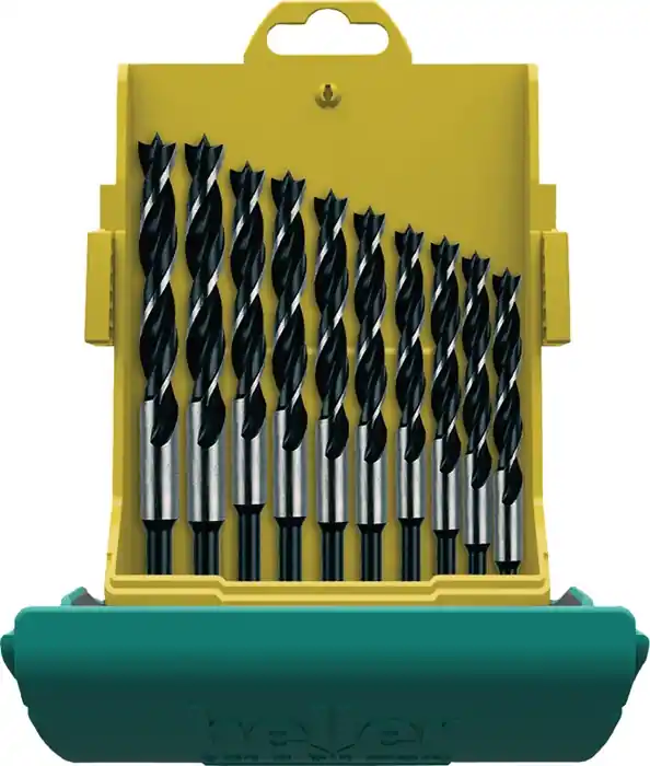 Top-Seller CV Holzspiralbohrersatz 10tlg.D.3,4,5,6,7,8,9,10,11,12mm Maxxbox CV-Stahl