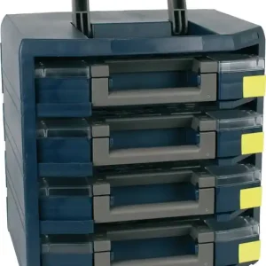 Sortimentskastentresor boxxser B347xT342xH305mm 4 Fächer m.4 Sortimentskästen Markenware