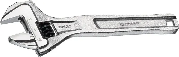 Rollgabelschlüssel 60 S 6 C max.20mm L.153mm m.Einstellskala GEDORE Geprüft