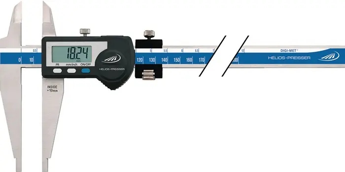 Werkstattmessschieber DIN862 DIGI MET® 500mm dig. m. Spitzen u. FE H.PREISSER Top-Preis