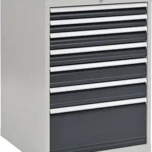 Top-Angebot Schubladenschrank H1019xB705xT736mm grau/anthr. 2x75,2x100,2x125,1x300mm Schubl.