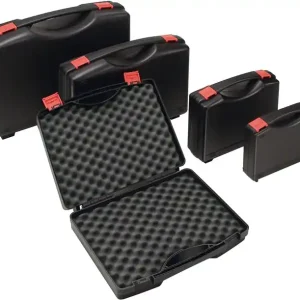 Neu Ku.-Koffer L340xB275xH83mm PP 1 Griff m.Schaumstoffeinlage schwarz