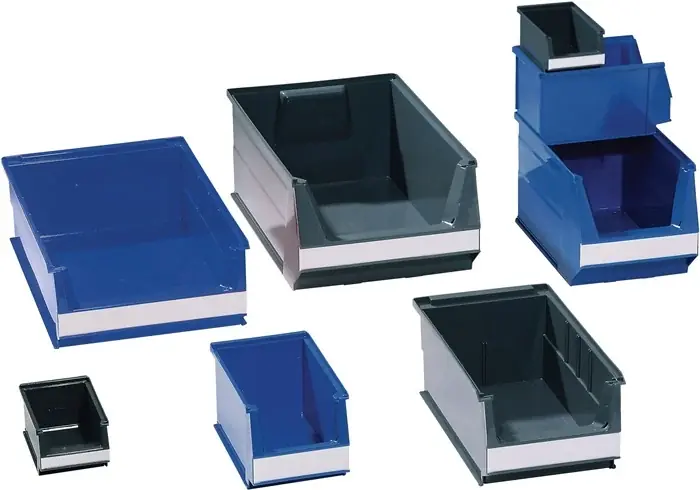 Neue Kollektion Sichtlagerkasten L350/300xB210xH145mm PE blau LOCKWEILER VE: 14 Stück