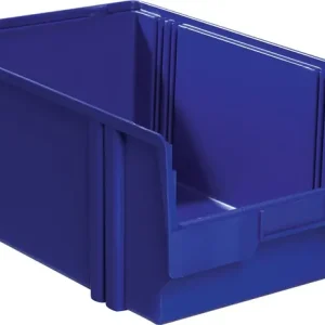 Schneller Versand Sichtlagerkasten LK L500/450xB300xH200mm PS blau LA-KA-PE VE: 8 Stück