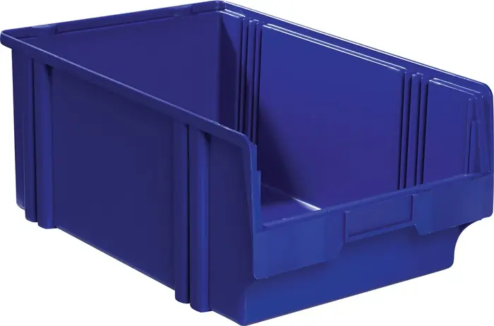 Schneller Versand Sichtlagerkasten LK L500/450xB300xH200mm PS blau LA-KA-PE VE: 8 Stück