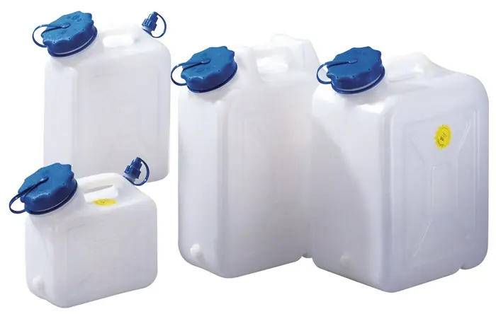 Weithalskanister 11l HD-PE m.zusätzlichem Ausguß H426xB264xT132mm HÜNERSDORFF Neu