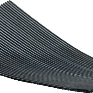 Kracherpreis Gummifeinriefenmatte B.1m L.10m D.3mm schwarz NR/SBR m.Gewebeeinlage Rl. VE: 10 Quadratmeter