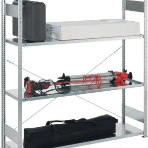 Nur Für Kurze Zeit Großfachsteckregal H2000xB1700xT400mm Grundregal 4 Stahl-Bd.verz.silber META