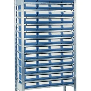 Steckregal H2000xB1000xT500mm Anbauregal 14 Stahlböden 56 x 8 Billig