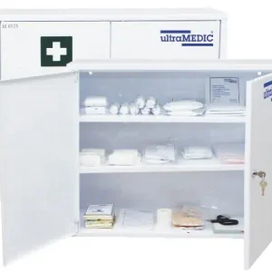 Preis Gesenkt Verbandschrank ultraCASE "020", mit Füllung DIN 13169, weiß