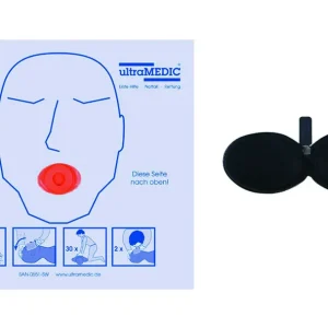 Aktuell Beatmungstuch ultraFACEMASK, schwarz