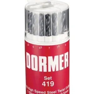 Neu Spiralbohrersatz A191 DIN 338 TypN D.1-10x0,5mm HSS 19tlg.Runddose DORMER