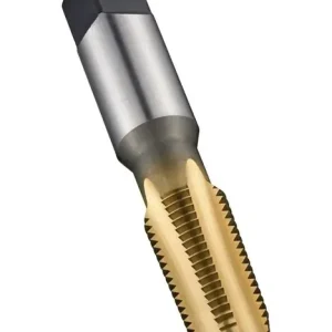 Maschinengewindebohrer ANSI B94.9C E721 NPT 1/4 Zollx18 HSS TiN 1,5XD Normal Zertifiziert