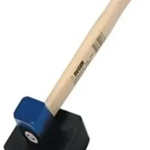 SIEGER Plattenlegerhammer GS-geprüft rund eckig 1500g Pflasterhammer Gummihammer Top-Preis