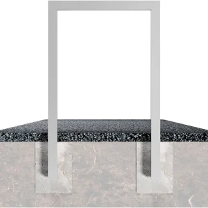 Markenprodukt Fahrradanlehnbügel 60 x 60 mm ohne Querholm