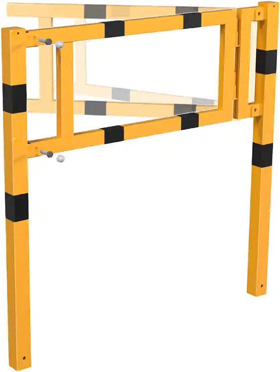 Schutzgeländer System 70 x 70 mm - gelb Neu
