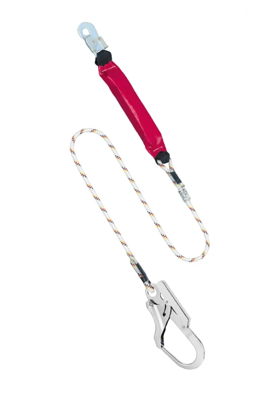 Must-Have MAS Bandfalldämpfer-Verbindungsmittel BFD XXL, Kernmantelseil 12 mm mit verschiedenen Haken