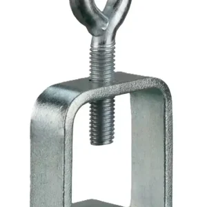 Neuheit Schake Schilderklemme feuerverzinkt ohne Ösen/Haken für 40 x 40 mm - Ø 42 mm Schaftrohr