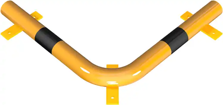 Eck-Rammschutz-Balken, gelb, 700 x 700 mm Letzte Chance