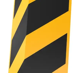 Zertifiziert Anfahrschutz, elastisch, gelb