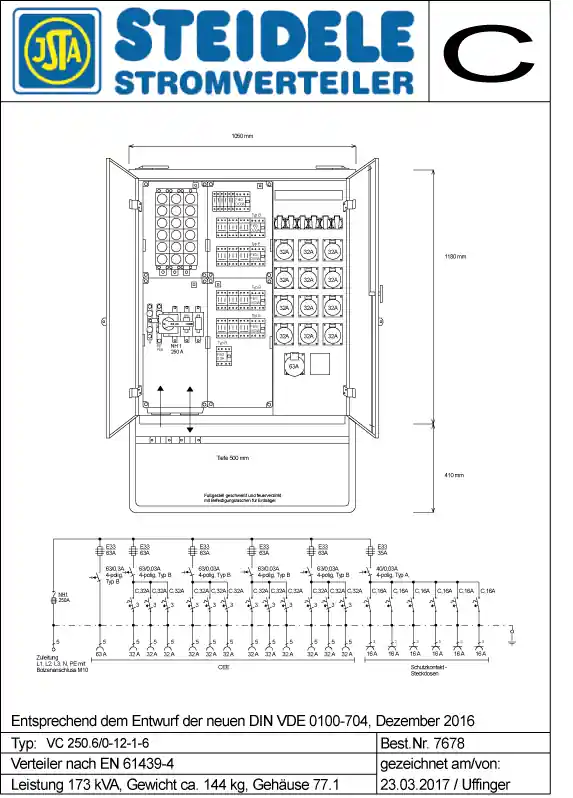Rabatt Steidele Containerverteiler VC 250.5/0-12-1-6