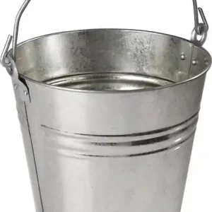 Eimer 12,5l Stahlblech,verz.silber D.300mm H.300mm VE: 12 Stück Top-Seller