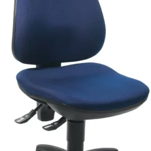 Echt Bürodrehstuhl m.Permanentkontakt blau 420-550mm Trgf.110kg TOPSTAR
