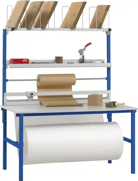 Packtischset B1600xT800xH2205mm Aufbauten Variante 2 Echt