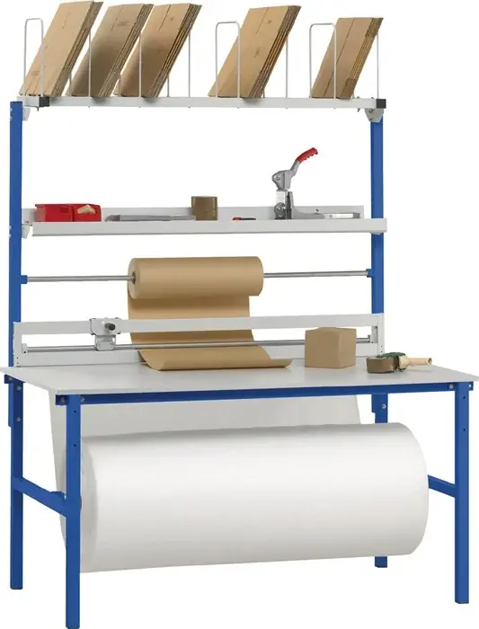 Packtischset B2000xT800xH2205mm Aufbauten Variante 2 Angebot