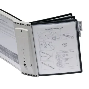 Knallerangebot Wandhalter 10 Sichttafeln schwarz/grau PA m.Profilrahmenf.DURABLE