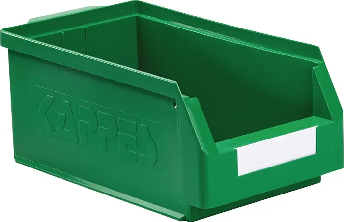 Sichtlagerkasten L350xB200xH150mm PE grün RASTERPLAN Saisonangebot