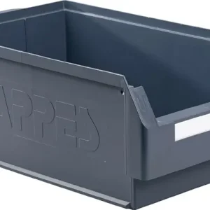 Sale Sichtlagerkasten L500xB300xH200mm PE grau RASTERPLAN