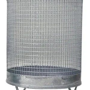 Aktuell Abfallkorb H600xD500mm 118l Drahtgitter verz.m.4 Füßen