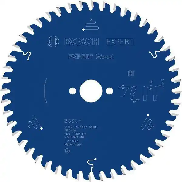 Kreissägeblatt Expert Wood AD 160mm Z.48 WZ Bohr.20mm Schnitt-B.2,2mm Sonderaktion