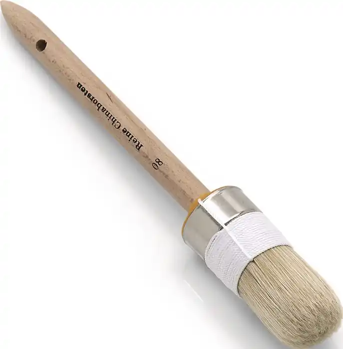 Ringpinsel Gr.10 Borsten-L.87mm 20mm helle Chinaborste roh.Holzstiel NÖLLE VE: 12 Stück Letzte Chance