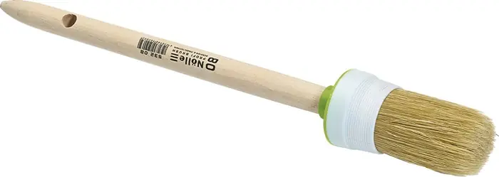 Heißes Angebot Ringpinsel Gr.10 Borsten-L.45mm 40mm helle Mischb.roh.Holzstiel NÖLLE VE: 12 Stück