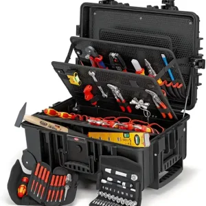 Saisonangebot Werkzeugkoffer Robust45 Move 63-tlg.Koffer a.schlagfestem PP f.Elektriker KNIPEX