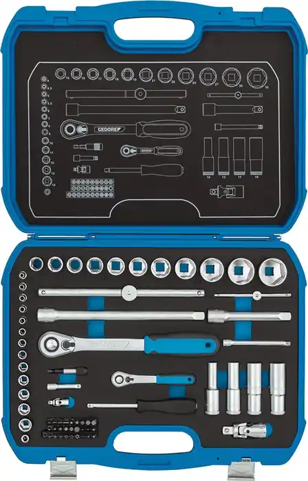 Steckschlüsselsatz 19 BMC 20 69-tlg.1/4+1/2 Zoll SW 4-32mm Z.60/40 6KT GEDORE Knallerangebot
