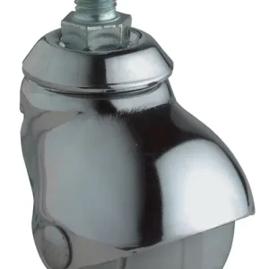 Kugellenkrolle D.40mm Trgf.30kg M10 Gum.grau BS ROLLEN Mega-Angebot