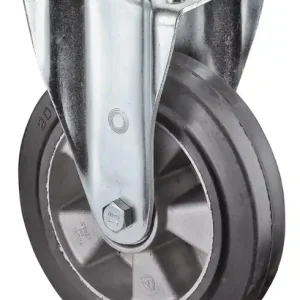 Schwerlast-Bockrolle D.160mm Trgf.350kg Elastikgummi 138mm 110mm BS ROLLEN Kracherpreis