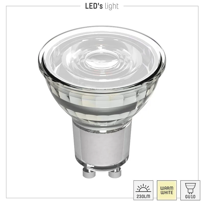 Led SMD Leuchtmittel - Spot MR16 GU10 3W 230lm 2700K Klar 36° Schnäppchen