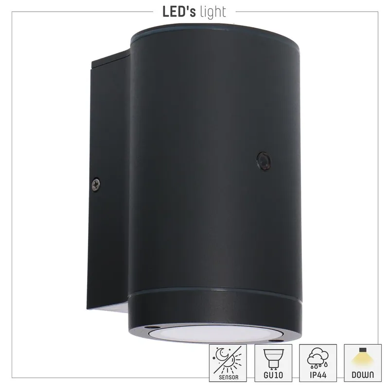 Sofort Bestellen LED outdoor - wandleuchte Kingston - 1xGU10 IP44 - Sensor - Anthrazit