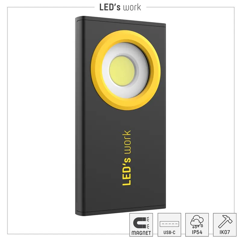 Handlampe - 5W 350lm 5000K IP54 - Lithium-Ionen - 4,48Wh Solange Der Vorrat Reicht