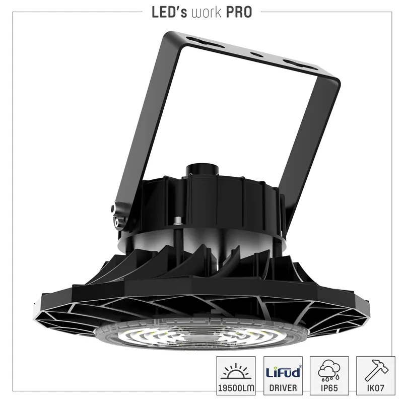Versand Am Gleichen Tag Led Hallen Pendelbeleuchtung - 150W 21000lm 4000K IP65 - Samsung LED - Lifud Netzteil