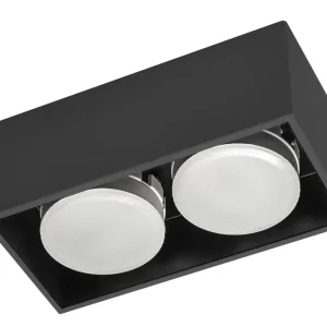 Zertifiziert Leuchte ohne Leuchtmittel - 2x GX53 IP20 - Stahl - Schwarz