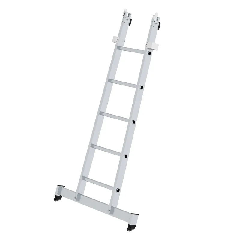 MUNK Sprossen-Glasreinigerleiter Unterteil mit nivello®-Traverse 5 Sprossen Preiswert