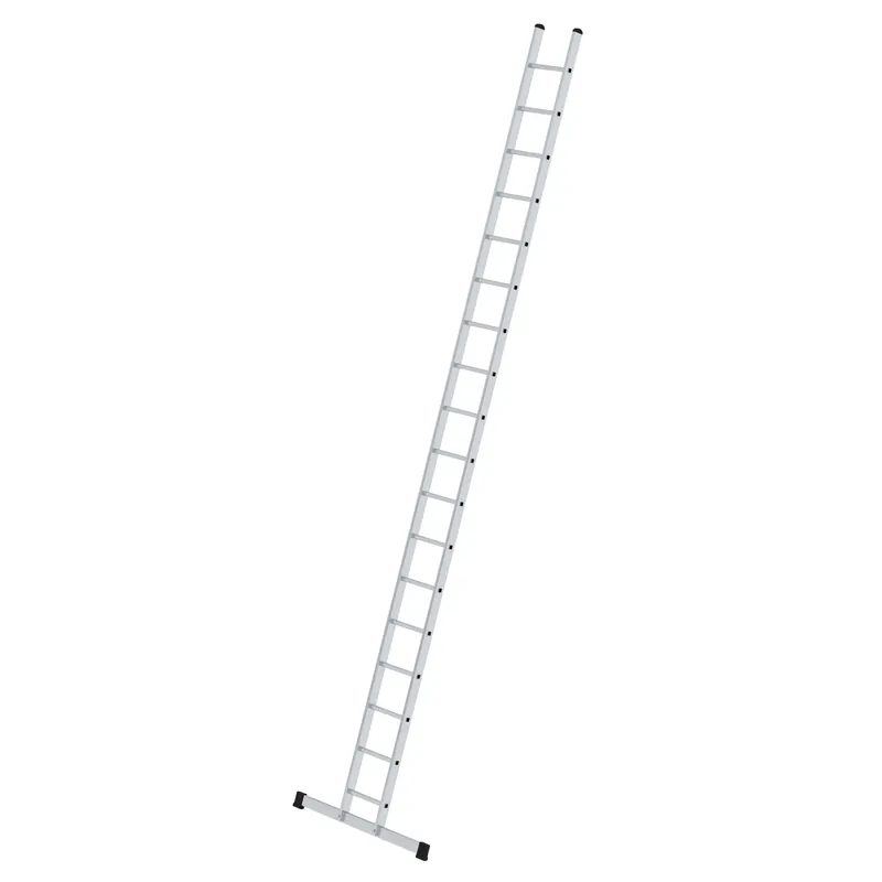 MUNK Sprossen-Anlegeleiter 350 mm breit mit Standard-Traverse 18 Sprossen Neuheit