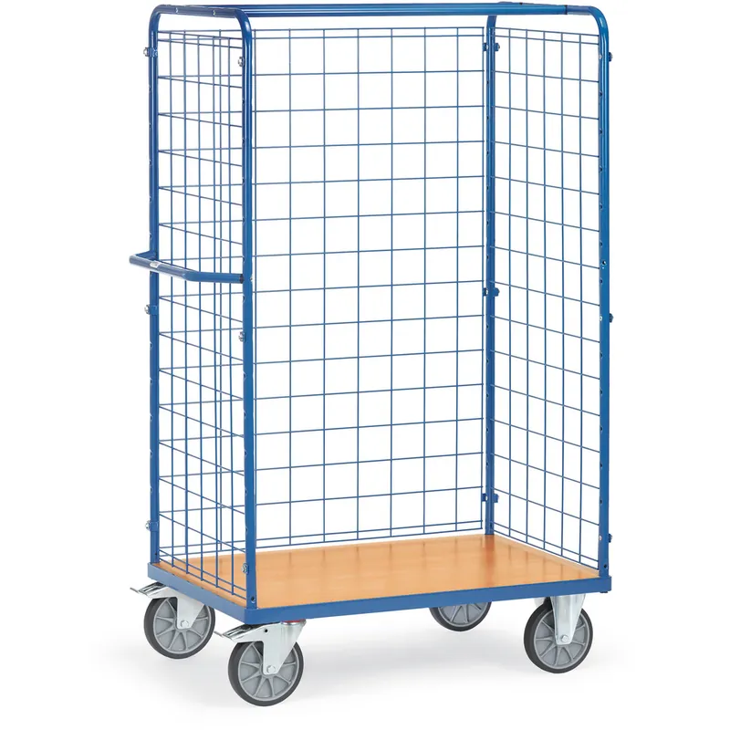 fetra Paketwagen mit 3 Drahtgitterwänden Top-Angebot